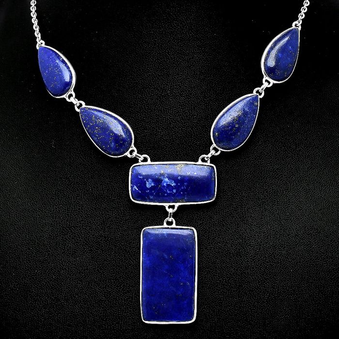 Lapis Lazuli Necklace SDN1864 N-1013, 17x29 mm