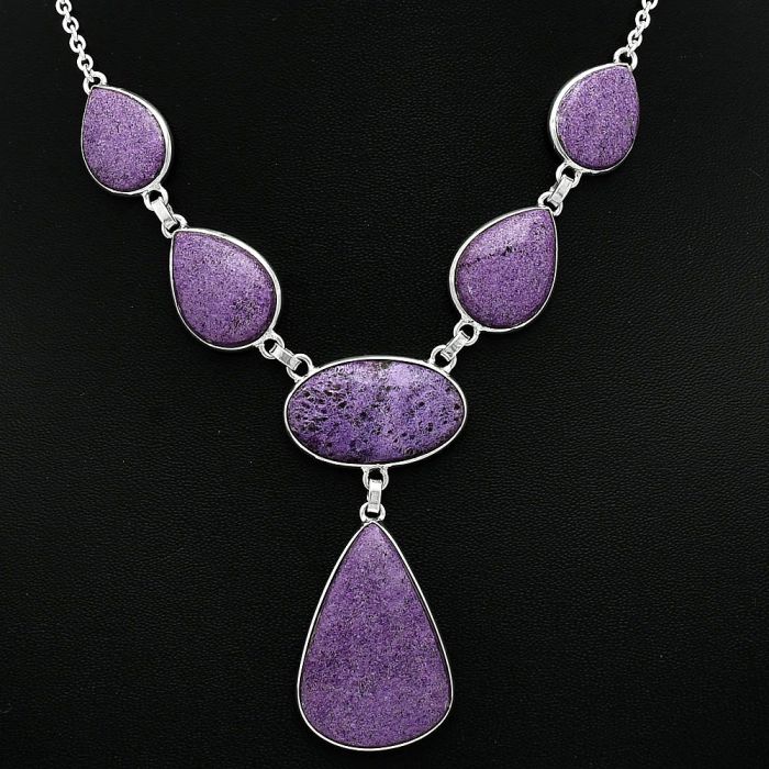 Purpurite Necklace SDN2013 N-1013, 19x29 mm