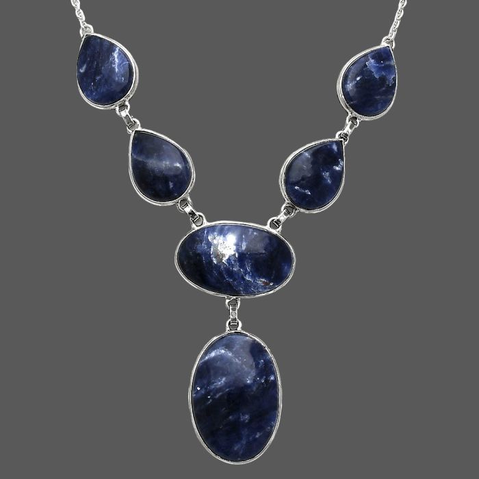 Sodalite Necklace SDN2020 N-1013, 19x27 mm