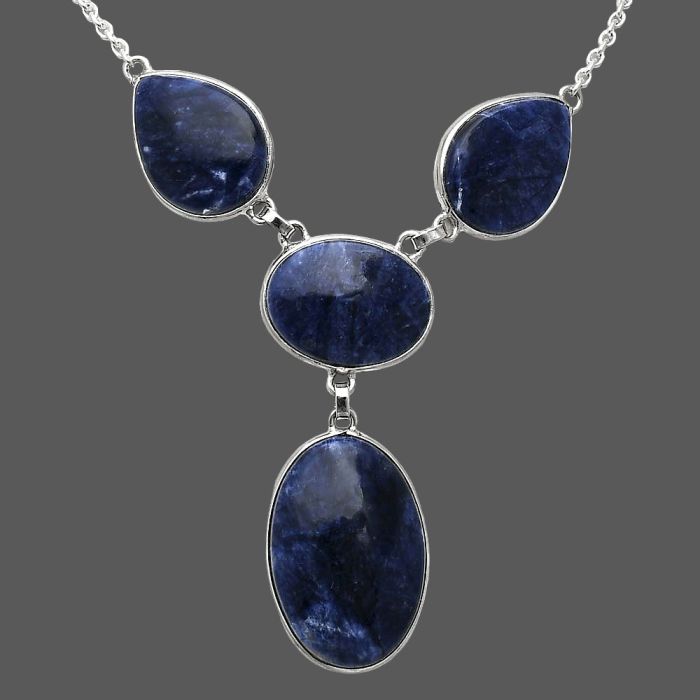 Sodalite Necklace SDN2026 N-1013, 19x27 mm