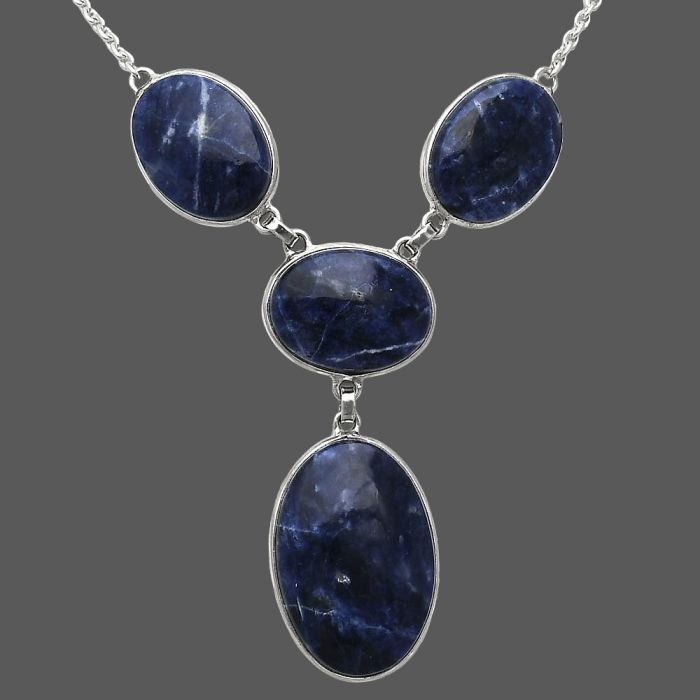 Sodalite Necklace SDN2027 N-1013, 19x28 mm