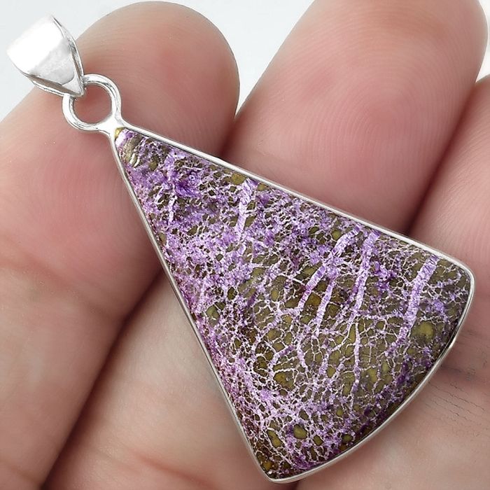 Natural Purpurite - South Africa Pendant SDP100094 P-1001, 22x30 mm