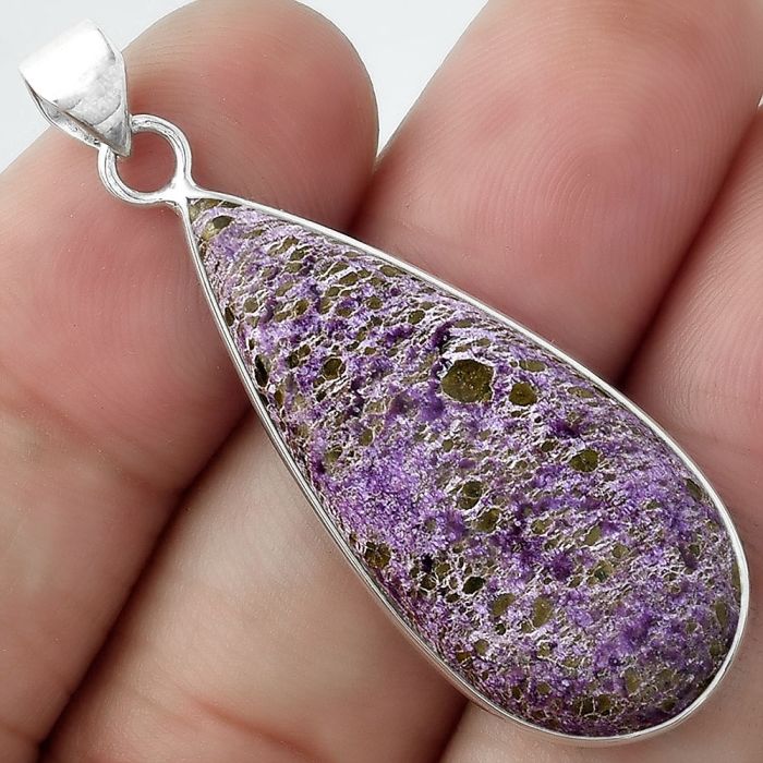 Natural Purpurite - South Africa Pendant SDP100101 P-1001, 15x35 mm