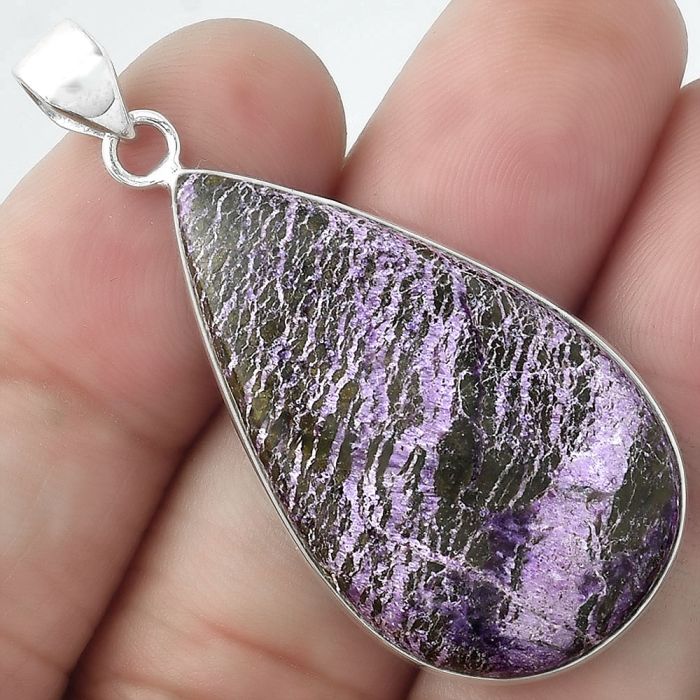 Natural Purpurite - South Africa Pendant SDP100126 P-1001, 20x35 mm