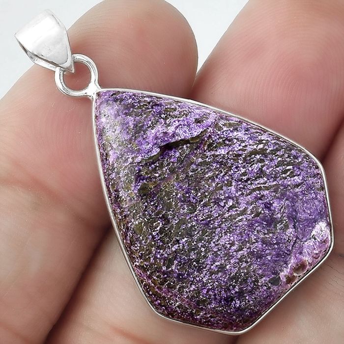 Natural Purpurite - South Africa Pendant SDP100128 P-1001, 22x28 mm