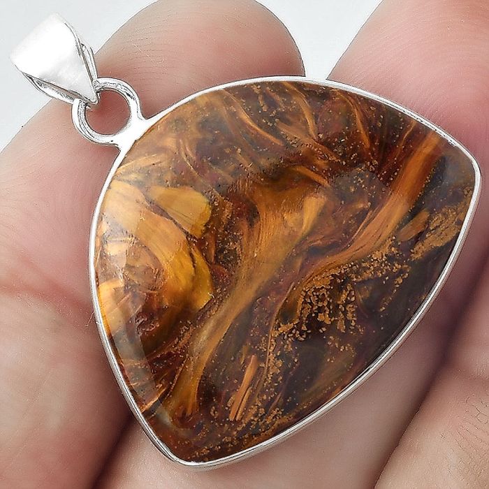 Natural Pietersite - Namibia Pendant SDP100140 P-1001, 22x27 mm