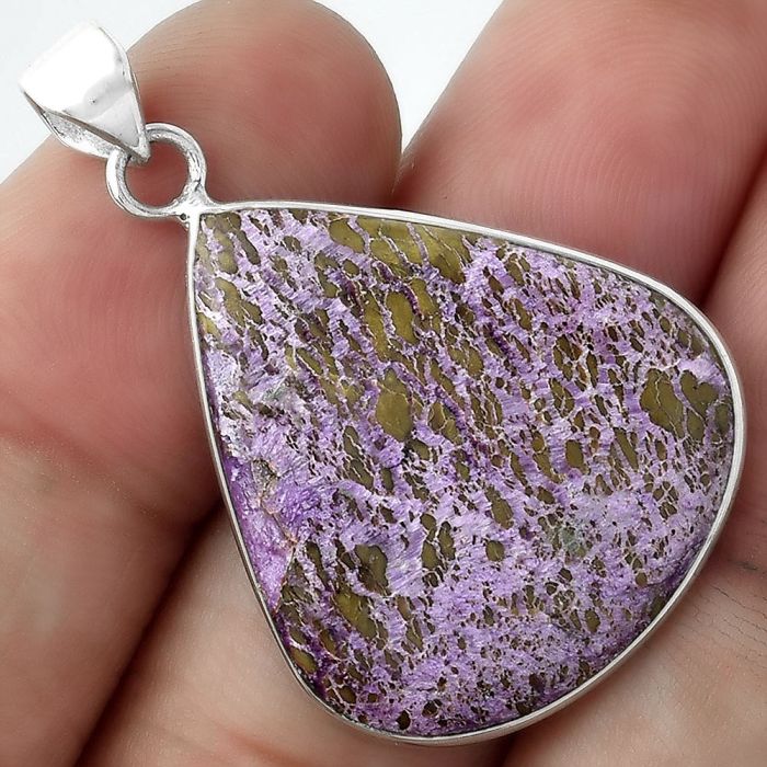 Natural Purpurite - South Africa Pendant SDP100174 P-1001, 24x27 mm