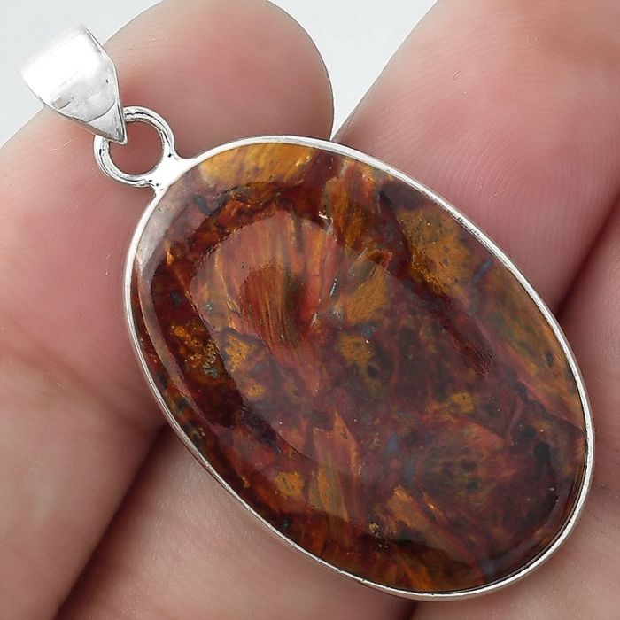 Natural Pietersite - Namibia Pendant SDP100244 P-1001, 20x29 mm