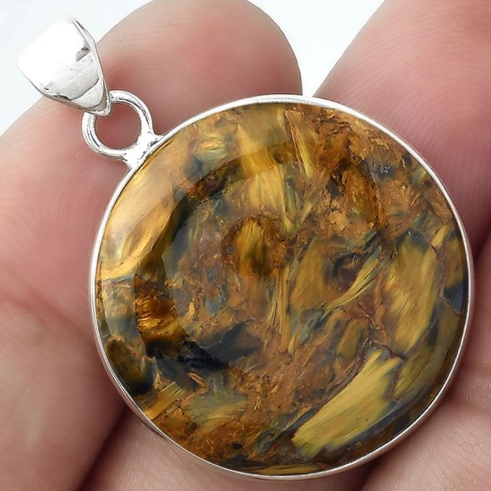 Natural Pietersite - Namibia Pendant SDP100246 P-1001, 24x24 mm