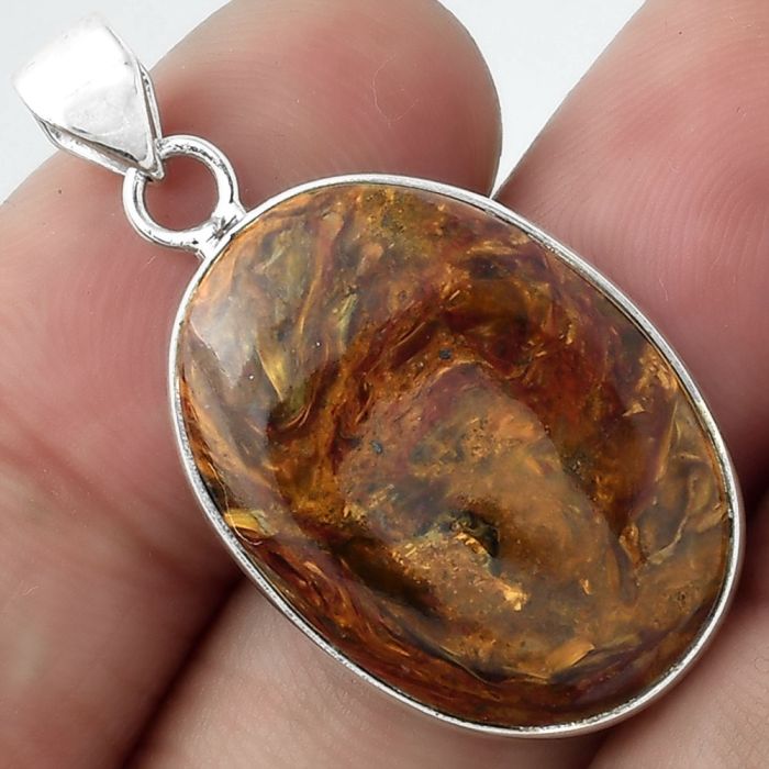 Natural Pietersite - Namibia Pendant SDP100253 P-1001, 18x24 mm