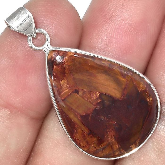 Natural Pietersite - Namibia Pendant SDP100435 P-1001, 19x28 mm