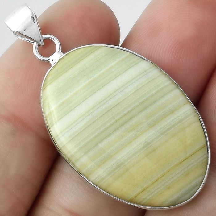 Natural Saturn Chalcedony Pendant SDP100464 P-1001, 21x31 mm