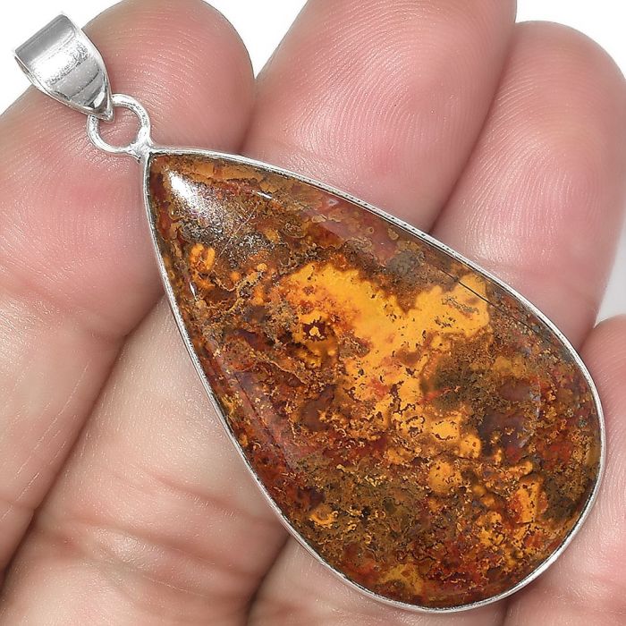 Natural Rare Cady Mountain Agate Pendant SDP100529 P-1001, 23x41 mm