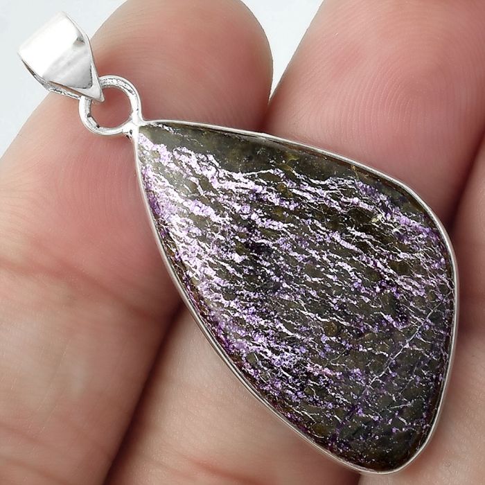 Natural Purpurite - South Africa Pendant SDP100539 P-1001, 18x31 mm