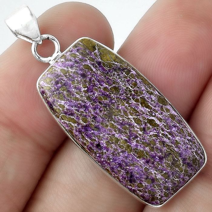 Natural Purpurite - South Africa Pendant SDP100568 P-1001, 15x29 mm