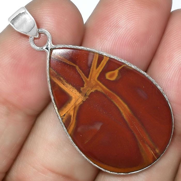 Natural Noreena Jasper Pendant SDP100969 P-1053, 20x31 mm