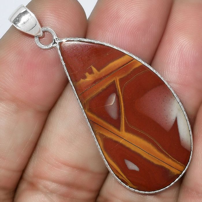 Natural Noreena Jasper Pendant SDP101000 P-1053, 19x38 mm