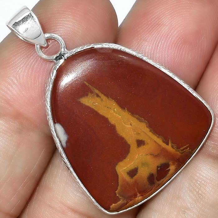 Natural Noreena Jasper Pendant SDP101087 P-1053, 23x26 mm