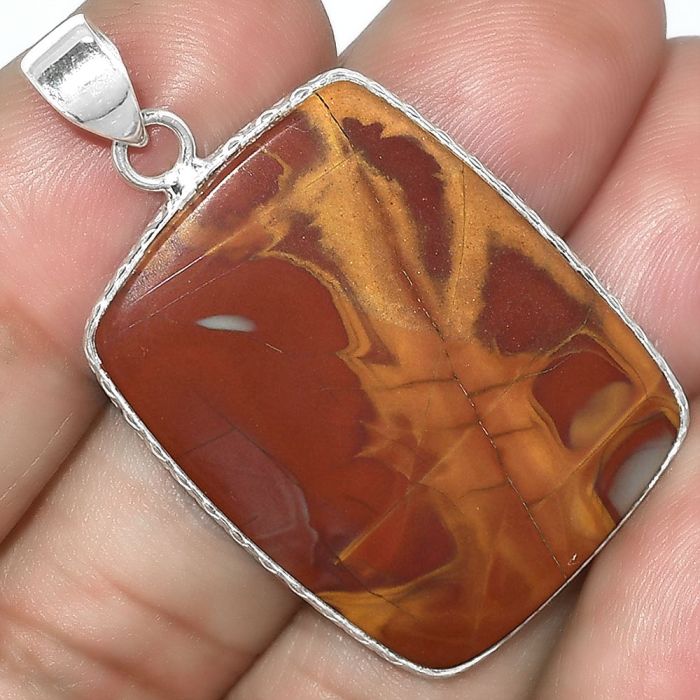 Natural Noreena Jasper Pendant SDP101119 P-1053, 23x31 mm