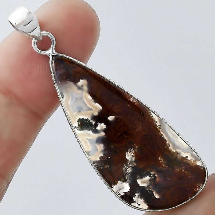 Natural Rare Cady Mountain Agate Pendant SDP101285 P-1053, 17x39 mm