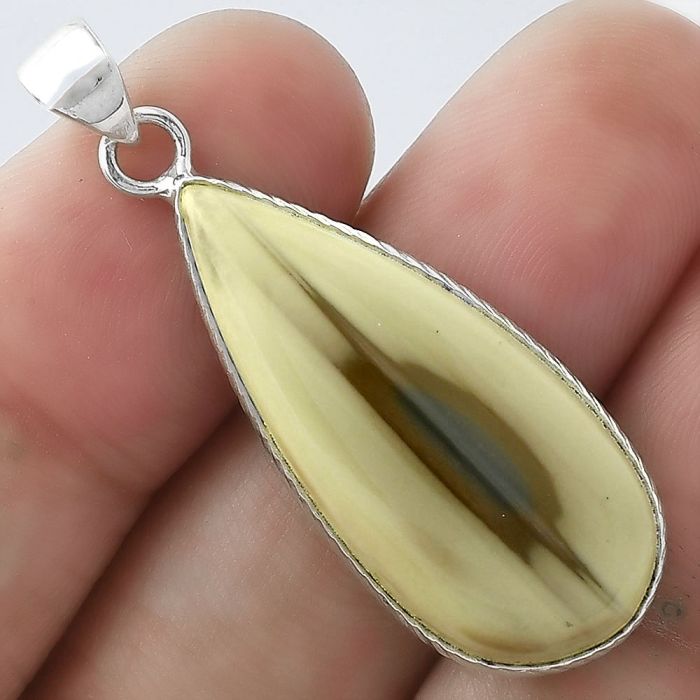 Natural Imperial Jasper - Mexico Pendant SDP101293 P-1053, 14x31 mm