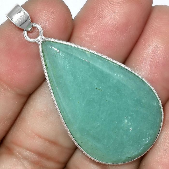 Natural Paraiba Amazonite Pendant SDP101303 P-1053, 22x37 mm