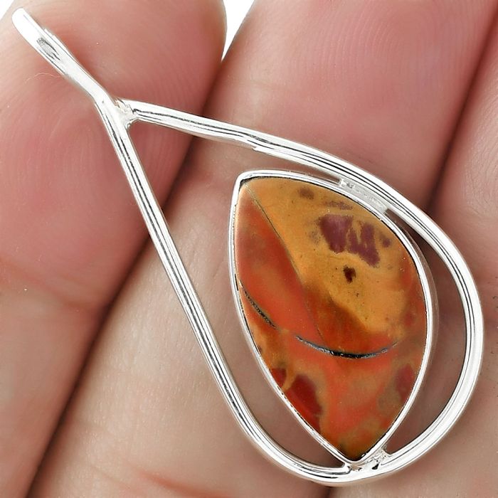 Natural Noreena Jasper Pendant SDP101406 P-1342, 11x19 mm