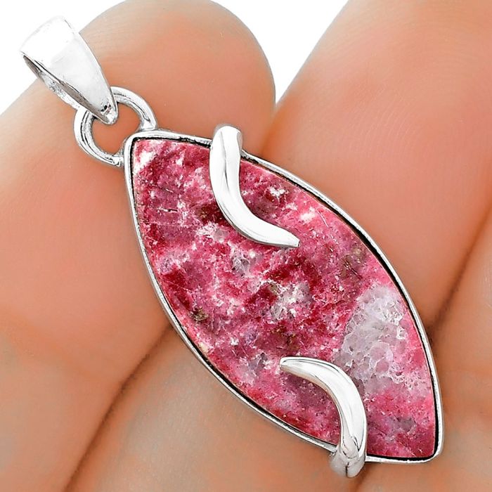 Natural Pink Thulite - Norway Pendant SDP101683 P-1560, 12x27 mm