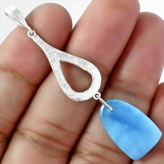 Natural Smithsonite Pendant SDP101865 P-1595, 12x19 mm