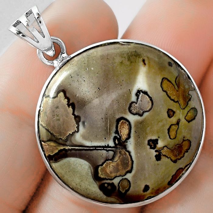 Natural Coffee Bean Jasper Pendant SDP102193 P-1002, 27x27 mm