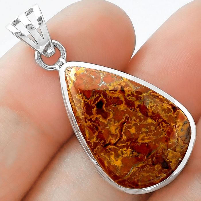 Natural Rare Cady Mountain Agate Pendant SDP102282 P-1002, 15x23 mm