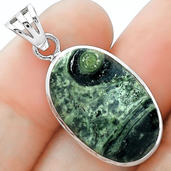 Natural Star Galaxy Jasper Pendant SDP102366 P-1002, 14x23 mm