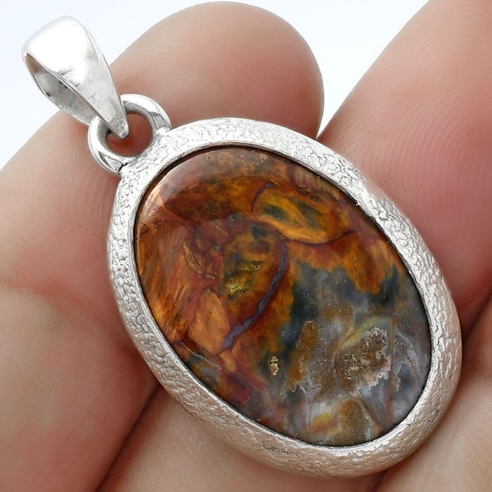 Natural Pietersite - Namibia Pendant SDP103115 P-1538, 15x22 mm