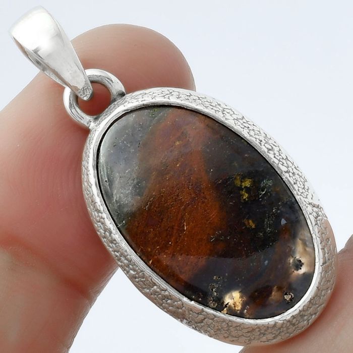 Natural Rare Cady Mountain Agate Pendant SDP103123 P-1538, 14x23 mm