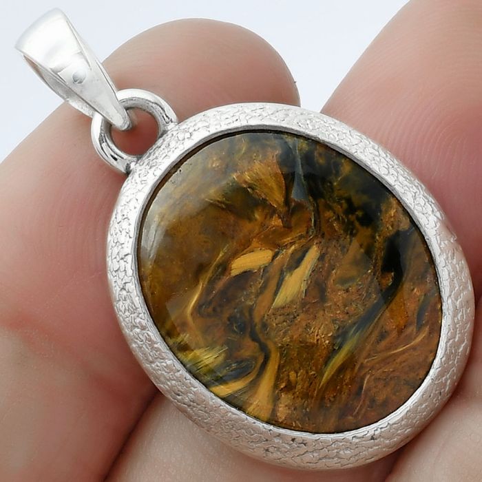 Natural Pietersite - Namibia Pendant SDP103129 P-1538, 17x21 mm