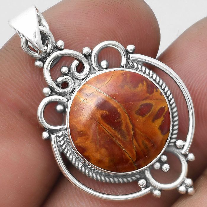 Natural Noreena Jasper Pendant SDP103322 P-1569, 15x15 mm