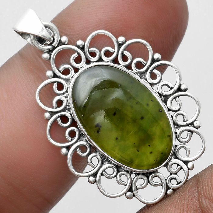 Natural Chrome Chalcedony Pendant SDP103352 P-1699, 12x19 mm