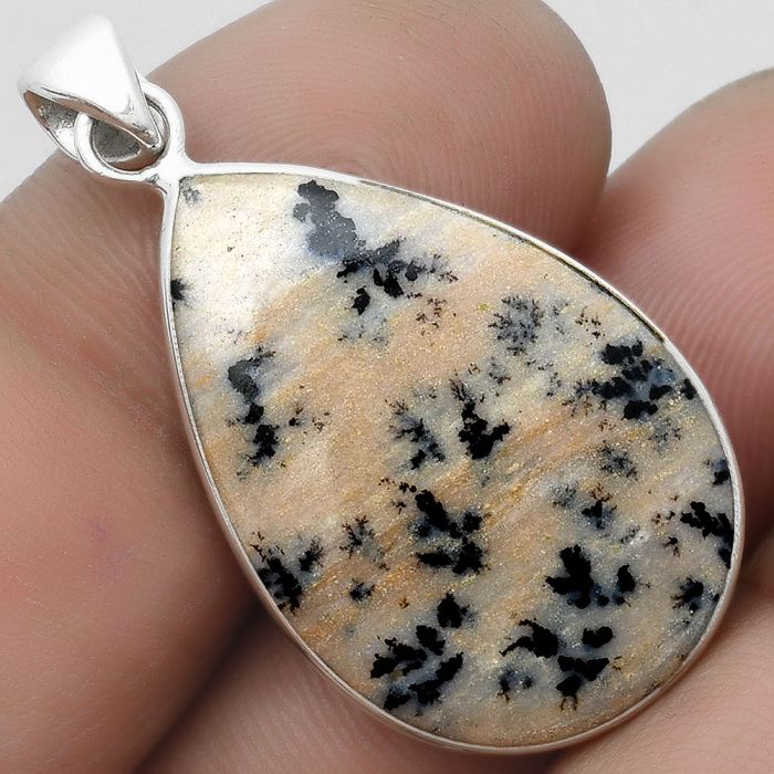 Natural Russian Honey Dendrite Opal Pendant SDP103606 P-1001, 19x28 mm