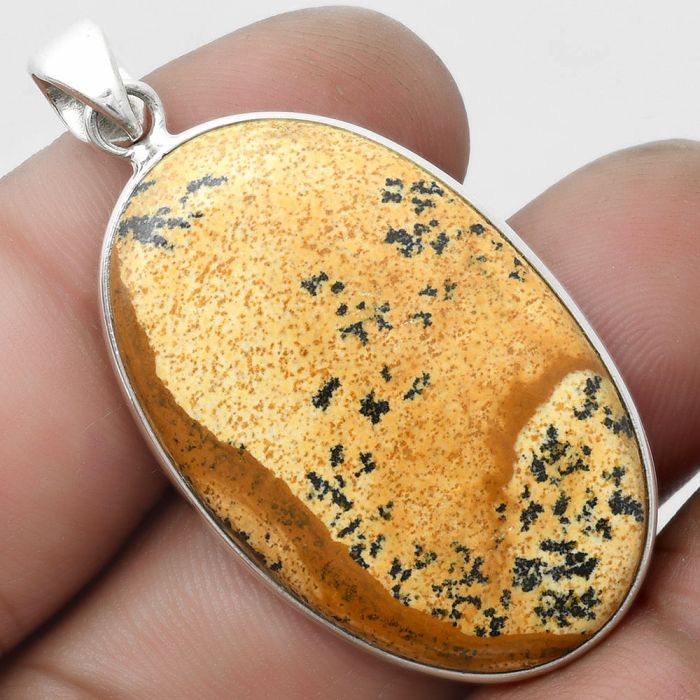 Natural Picture Jasper Pendant SDP103694 P-1001, 23x36 mm