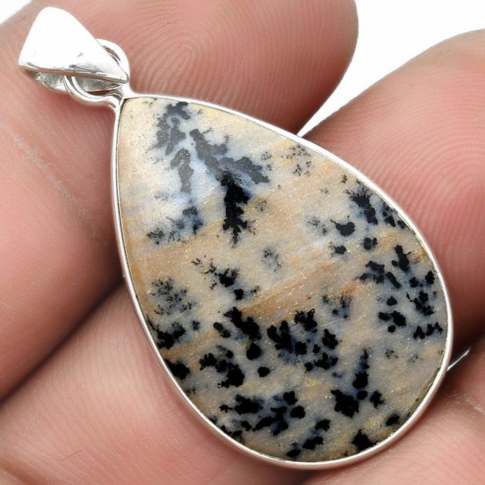 Natural Russian Honey Dendrite Opal Pendant SDP103761 P-1001, 19x28 mm