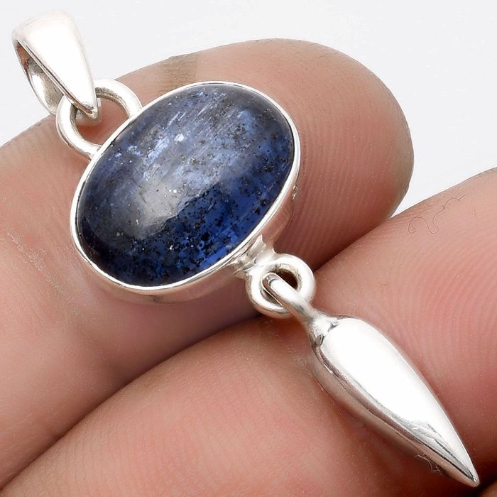 Natural Blue Kyanite - Brazil Pendant SDP104579 P-1295, 10x14 mm