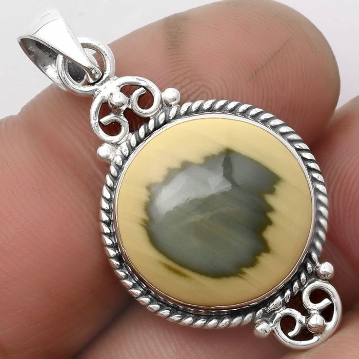 Natural Imperial Jasper - Mexico Pendant SDP104719 P-1696, 17x17 mm