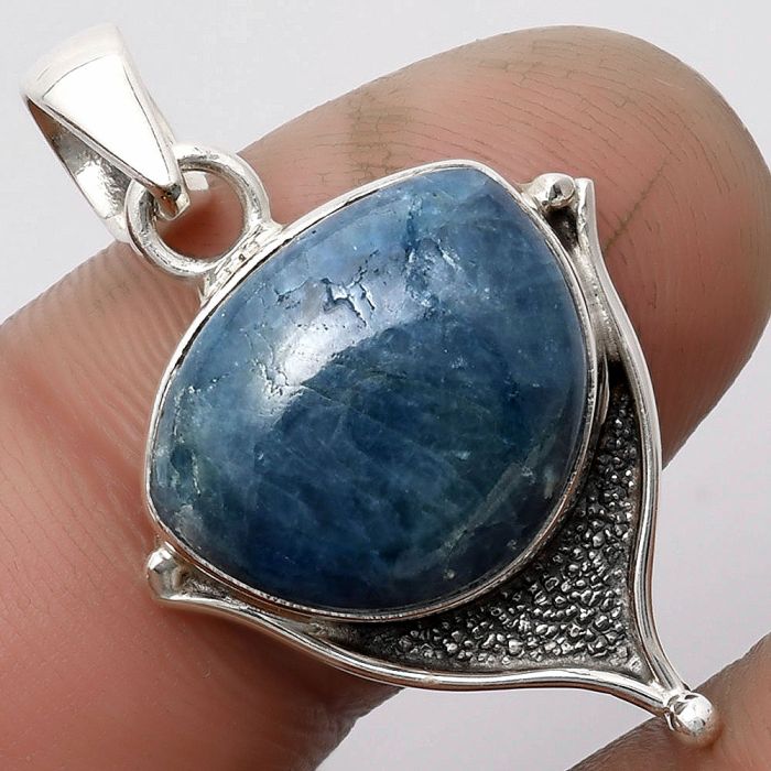 Natural Blue Apatite - Madagascar Pendant SDP104774 P-1393, 13x16 mm