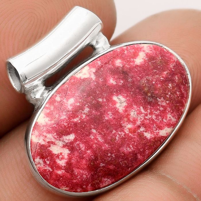 Natural Pink Thulite - Norway Pendant SDP106139 P-1259, 14x23 mm