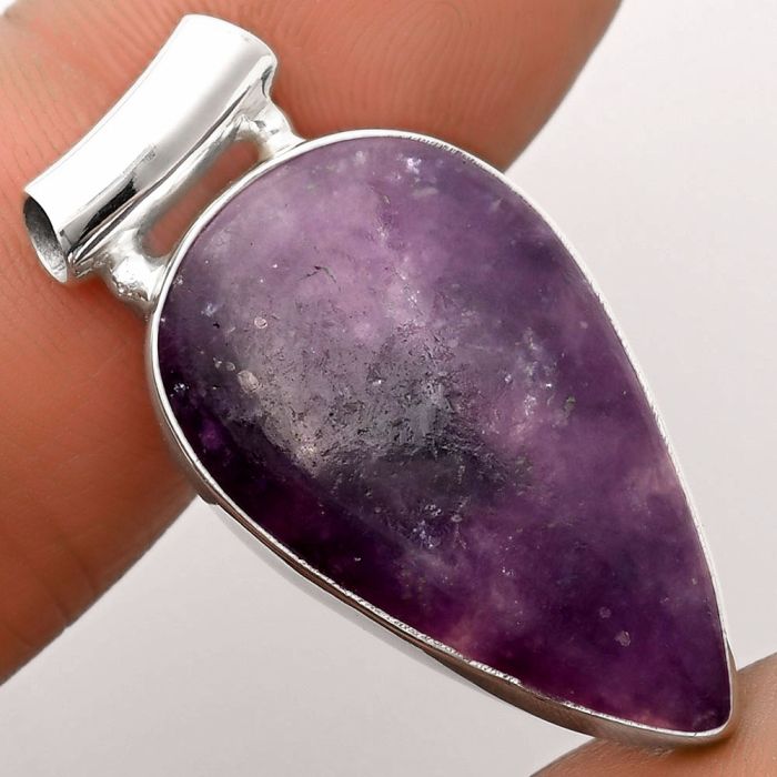 Natural Purple Lepidolite Pendant SDP106162 P-1259, 18x30 mm