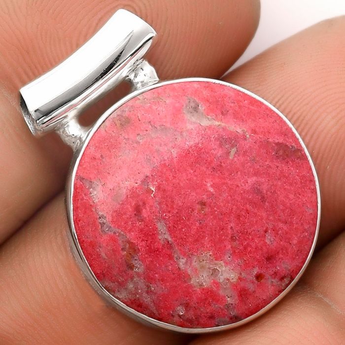 Natural Pink Thulite - Norway Pendant SDP106169 P-1259, 21x21 mm