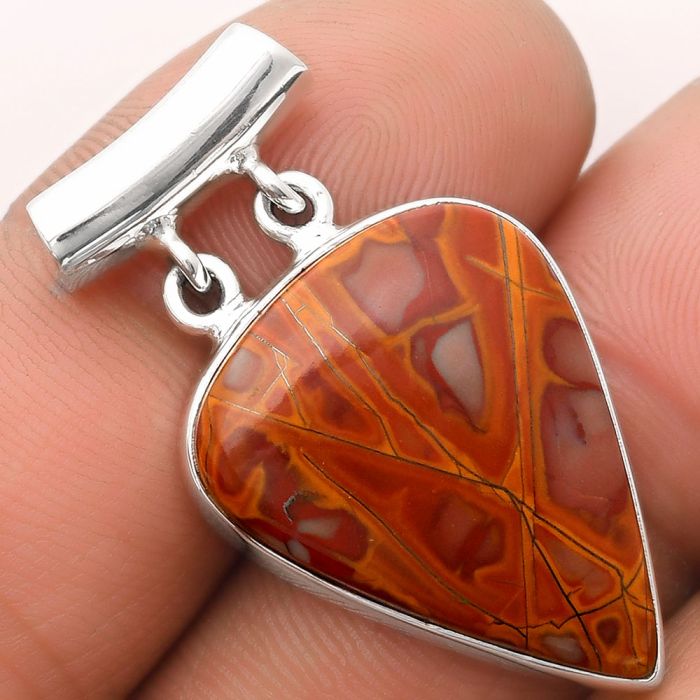 Natural Noreena Jasper Pendant SDP106215 P-1198, 19x24 mm