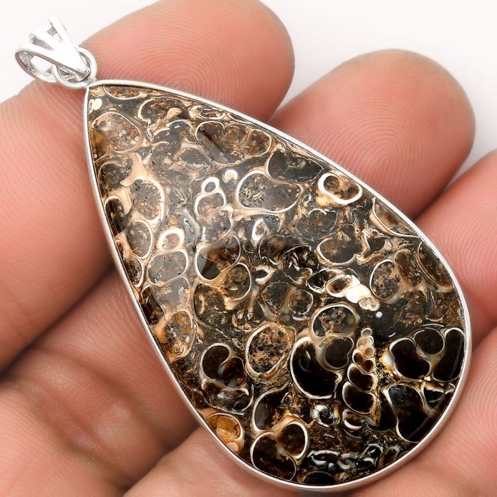 Natural Turtella Jasper - USA Pendant SDP106444 P-1001, 28x47 mm