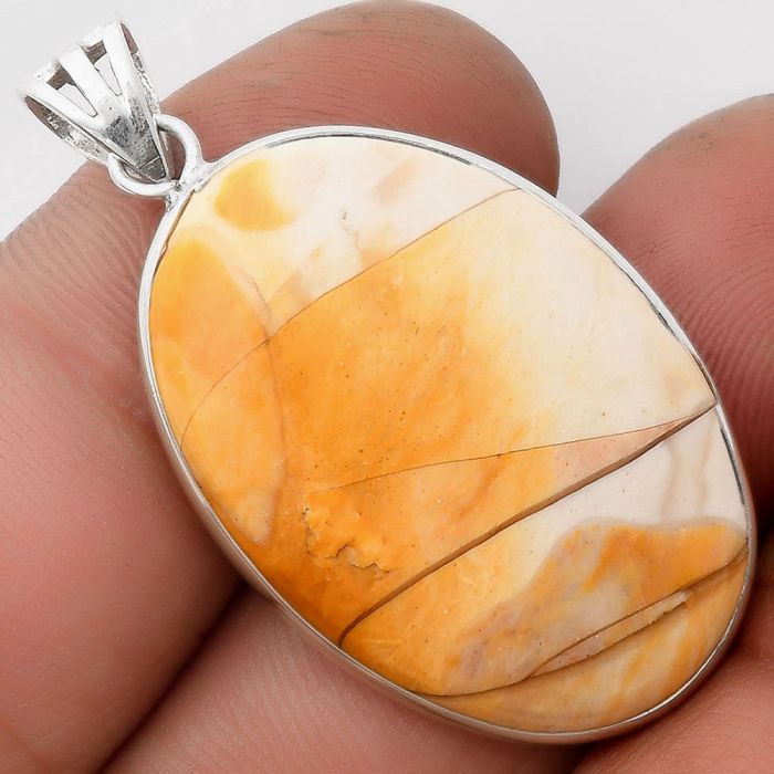 Natural Brecciated Mookaite Pendant SDP106598 P-1001, 21x31 mm