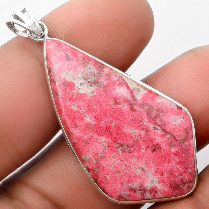 Natural Pink Thulite - Norway Pendant SDP106655 P-1001, 22x40 mm